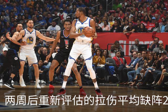 两周后重新评估的拉伤平均缺阵2.3周，约7.9场比赛